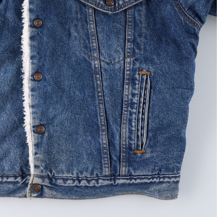 80'S Levi's 70609-0218 denim fleece jacket made in USA, men's size L, vintage /eaa515806