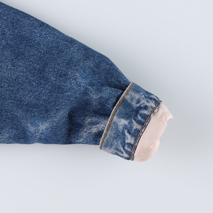 80'S Levi's 70609-0218 denim fleece jacket made in USA, men's size L, vintage /eaa515806