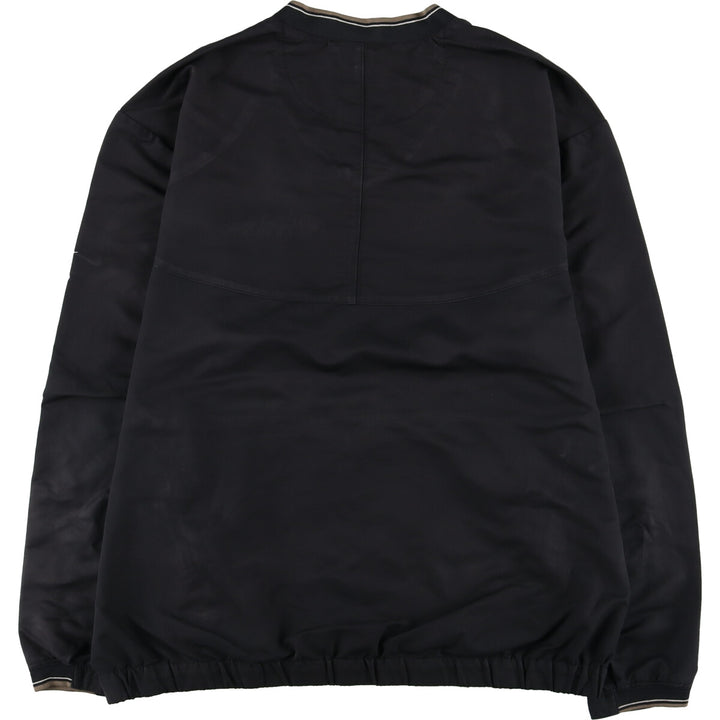 2000'S Nike Golf Hankook V-neck warm-up pullover, men's size M polyester black type Vintage Second Hand