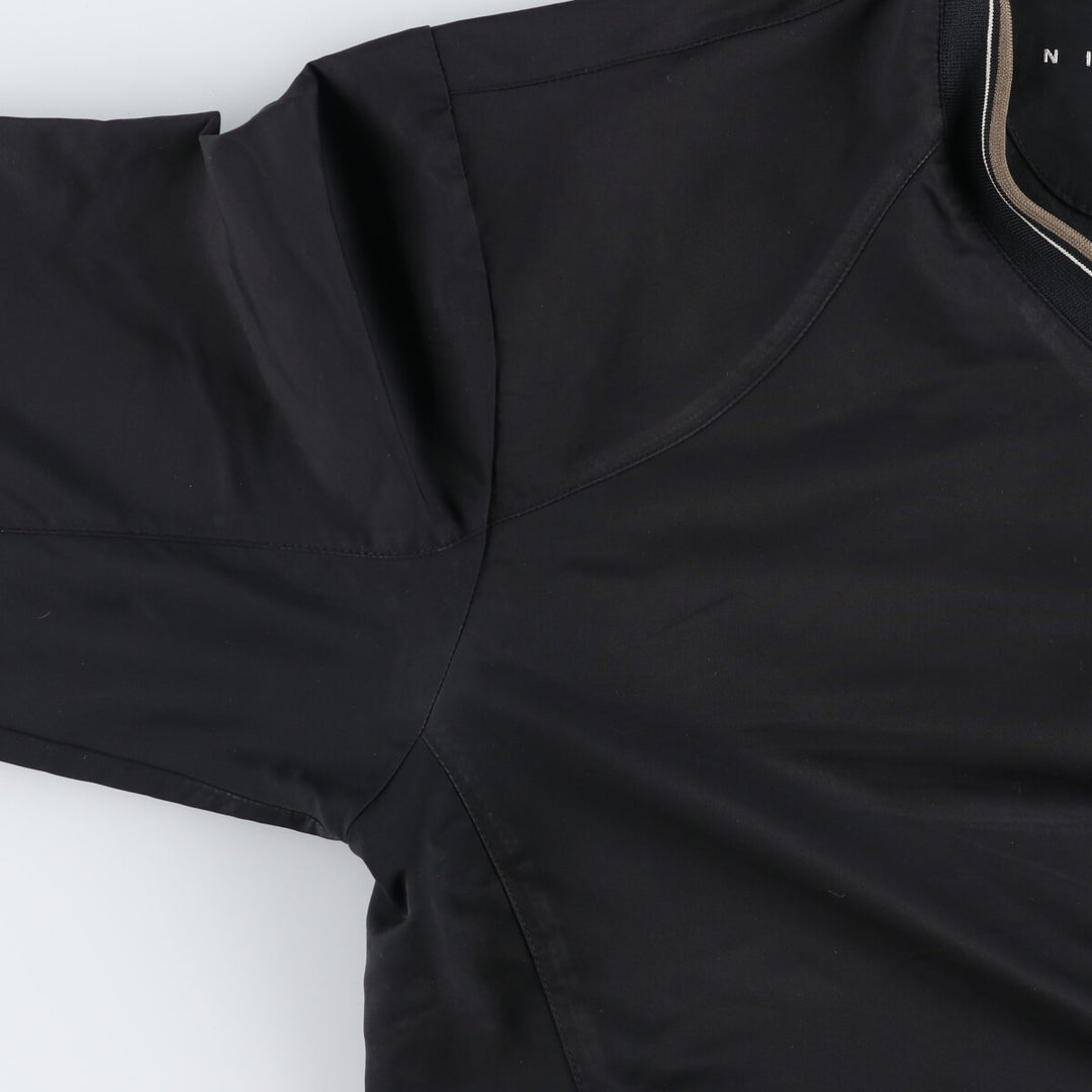 2000'S Nike Golf Hankook V-neck warm-up pullover, men's size M polyester black type Vintage Second Hand