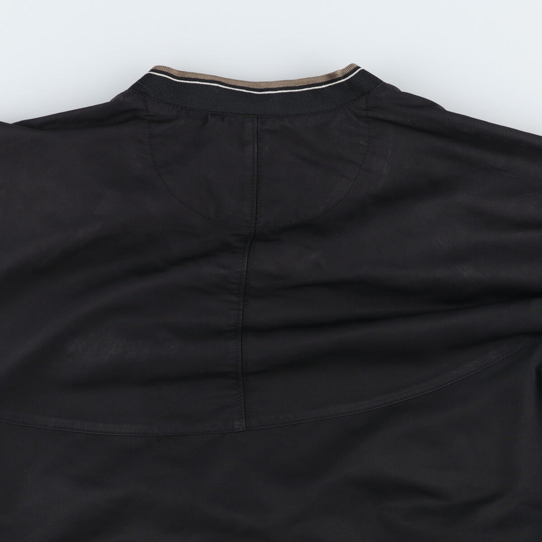 2000'S Nike Golf Hankook V-neck warm-up pullover, men's size M polyester black type Vintage Second Hand