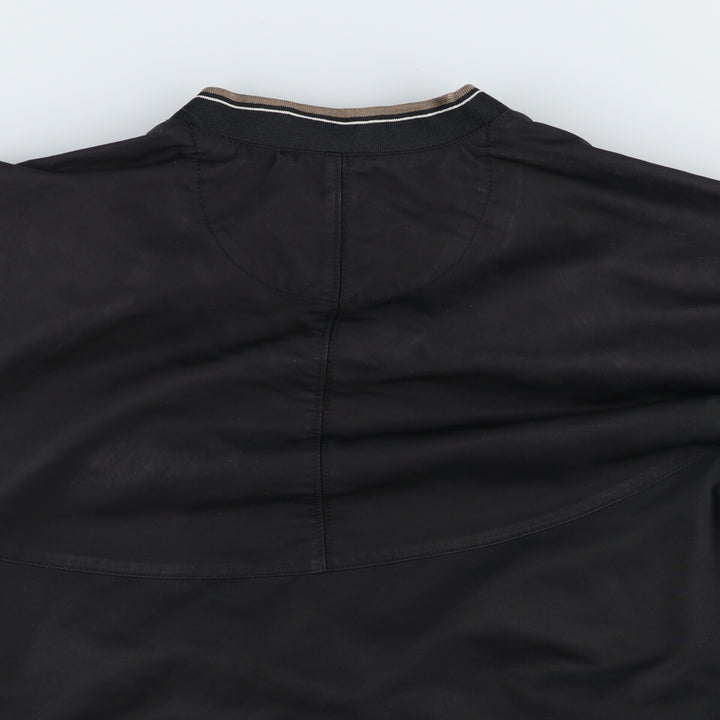 2000'S Nike Golf Hankook V-neck warm-up pullover, men's size M polyester black type Vintage Second Hand