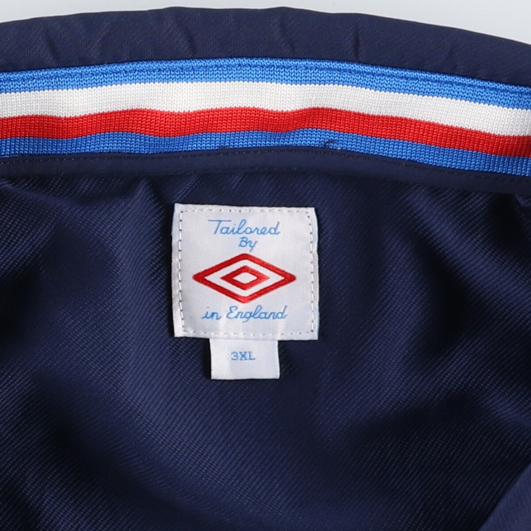 Big size 00'S Umbro England national team collared warm-up pullover Made in the UK Men's XXXL equivalent /eaa515816