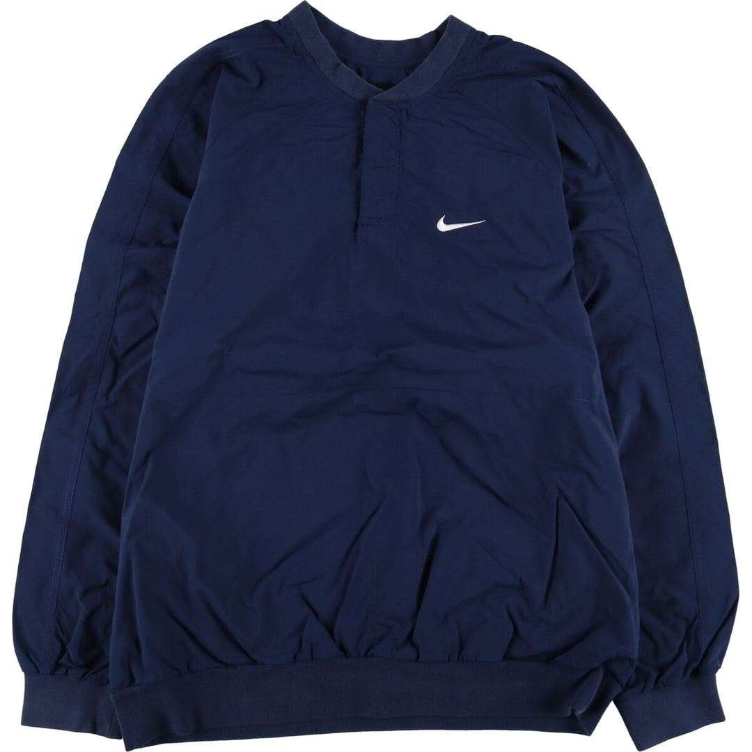 2000'S Nike Golf Half-Snap Nylon Pullover, Men's Size L Nylon navy blue type Vintage Second Hand