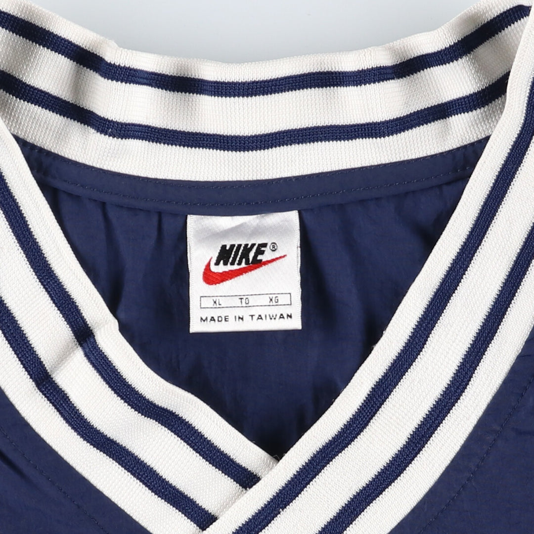 90'S Nike V-neck nylon pullover, men's XL size, vintage /eaa515829