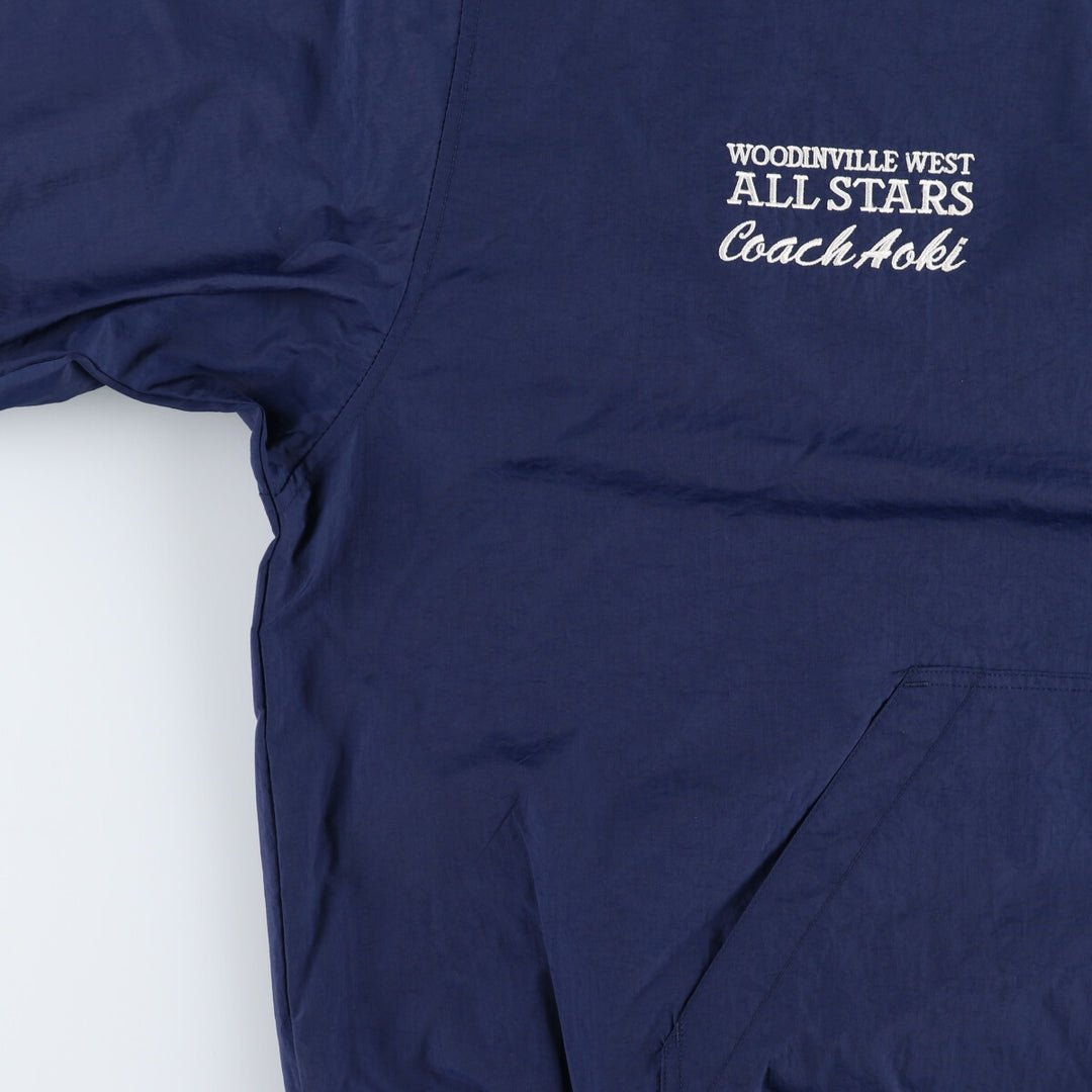 90'S Nike V-neck nylon pullover, men's XL size, vintage /eaa515829