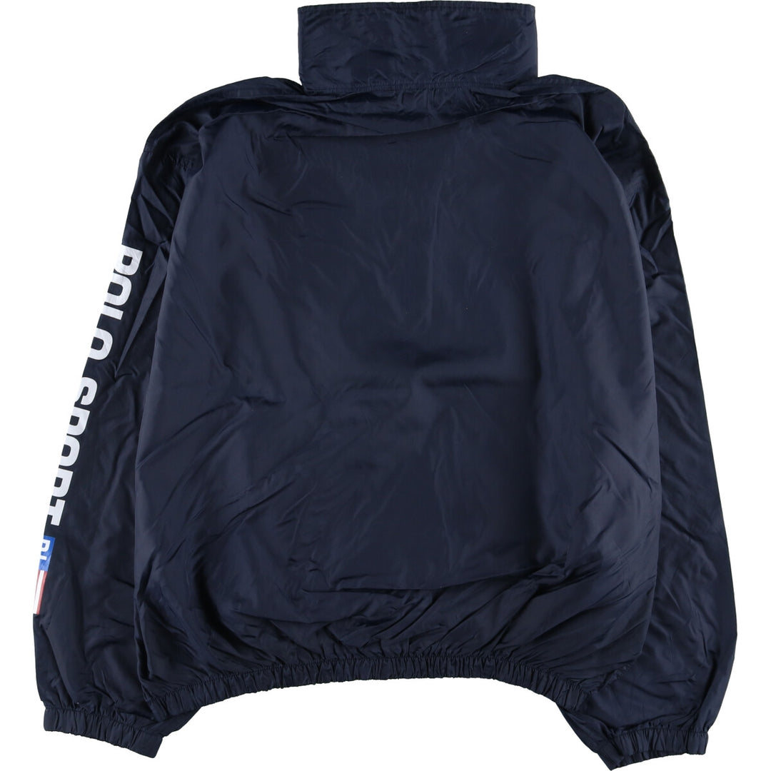 90'S Ralph Lauren POLO SPORT Half-zip nylon pullover, men's XXL equivalent / eaa515835