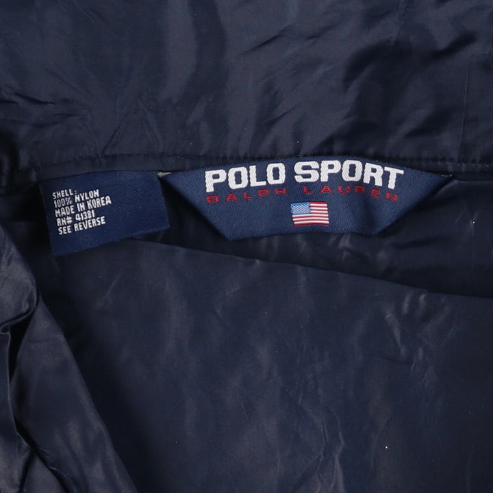 90'S Ralph Lauren POLO SPORT Half-zip nylon pullover, men's XXL equivalent / eaa515835