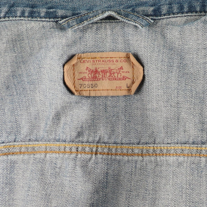 Levi's 70550 Euro Model Denim Jacket, G-Jean, Men's L size / eaa515860