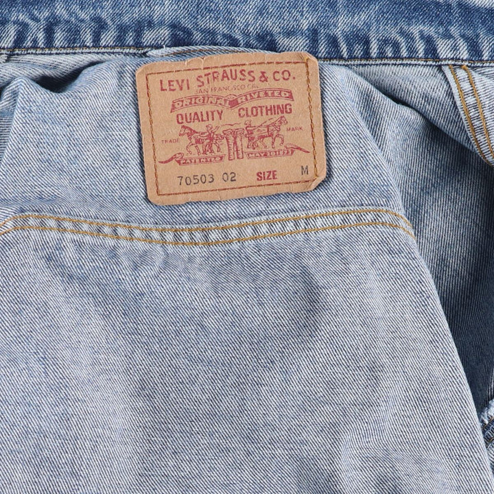 90'S Levi's 70503-02 Euro Model Denim Jacket, G-Jean, Men's M Size, Vintage / eaa515865