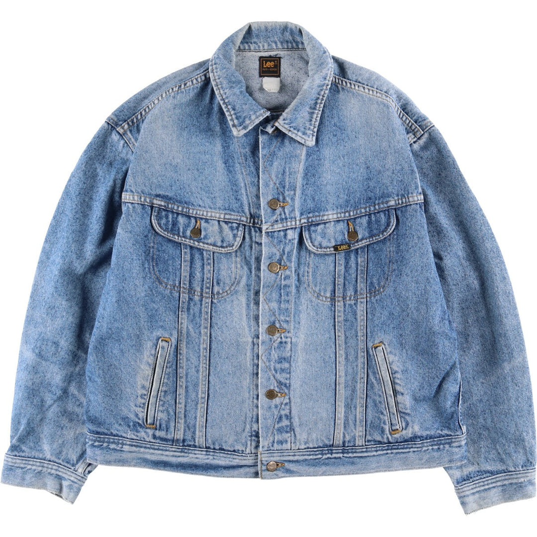 80'S Lee Black Tag Denim Jacket G-Jean Men's XL Size Vintage /eaa515874