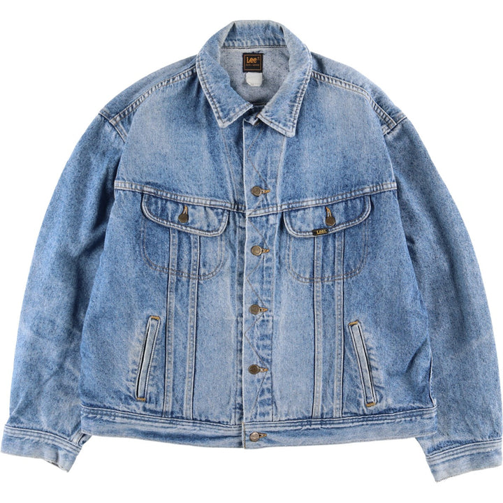 80'S Lee Black Tag Denim Jacket G-Jean Men's XL Size Vintage /eaa515874