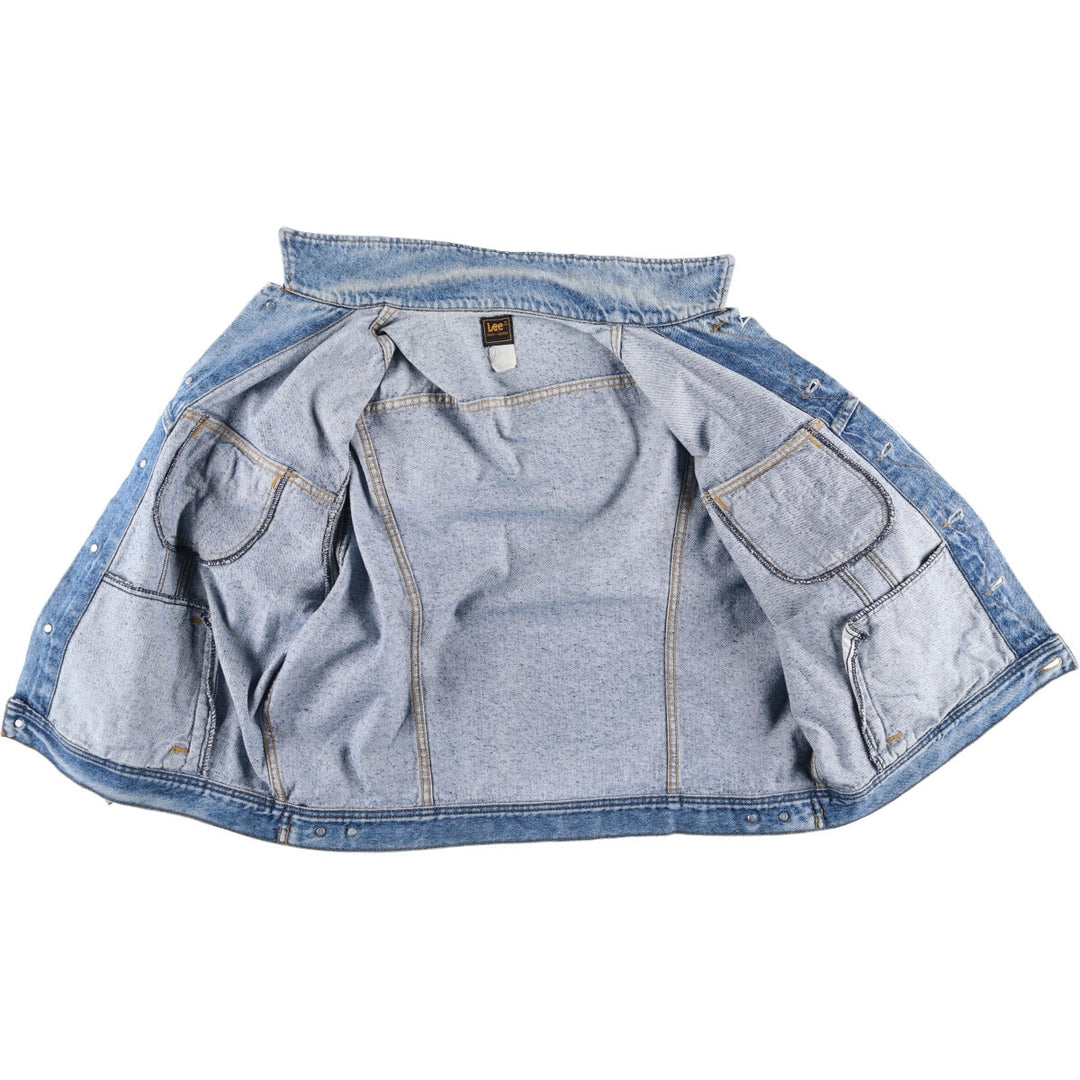 80'S Lee Black Tag Denim Jacket G-Jean Men's XL Size Vintage /eaa515874