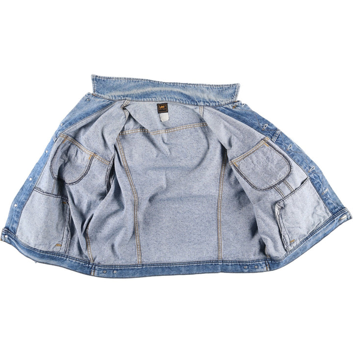 80'S Lee Black Tag Denim Jacket G-Jean Men's XL Size Vintage /eaa515874