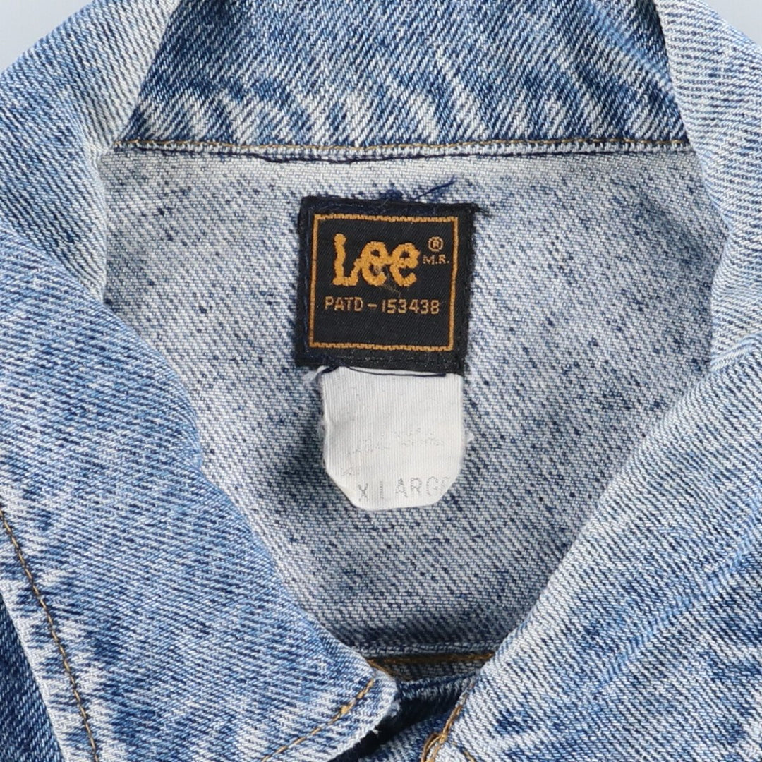 80'S Lee Black Tag Denim Jacket G-Jean Men's XL Size Vintage /eaa515874