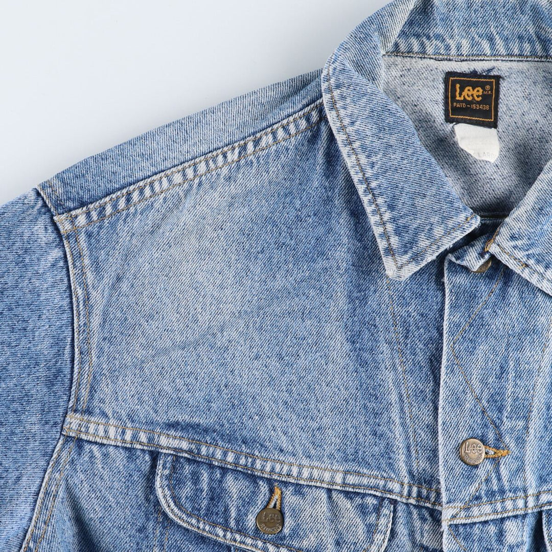 80'S Lee Black Tag Denim Jacket G-Jean Men's XL Size Vintage /eaa515874