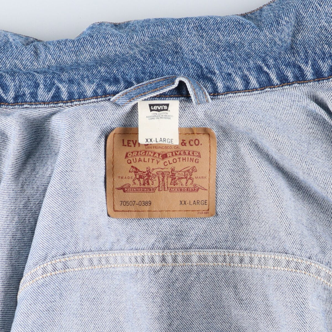 90'S Levi's 70507-0389 denim jacket, G-jacket, men's XXL equivalent, vintage / eaa515885