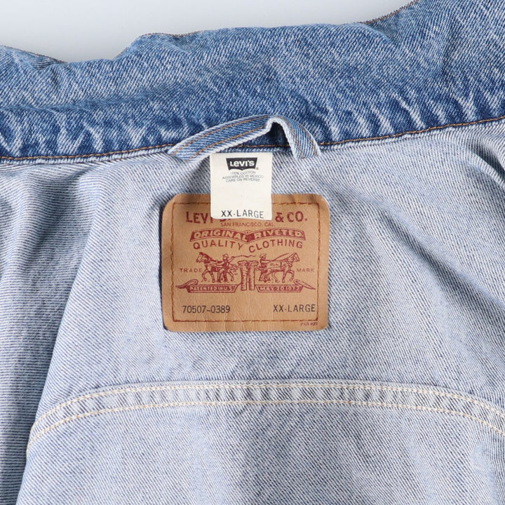 90'S Levi's 70507-0389 denim jacket, G-jacket, men's XXL equivalent, vintage / eaa515885