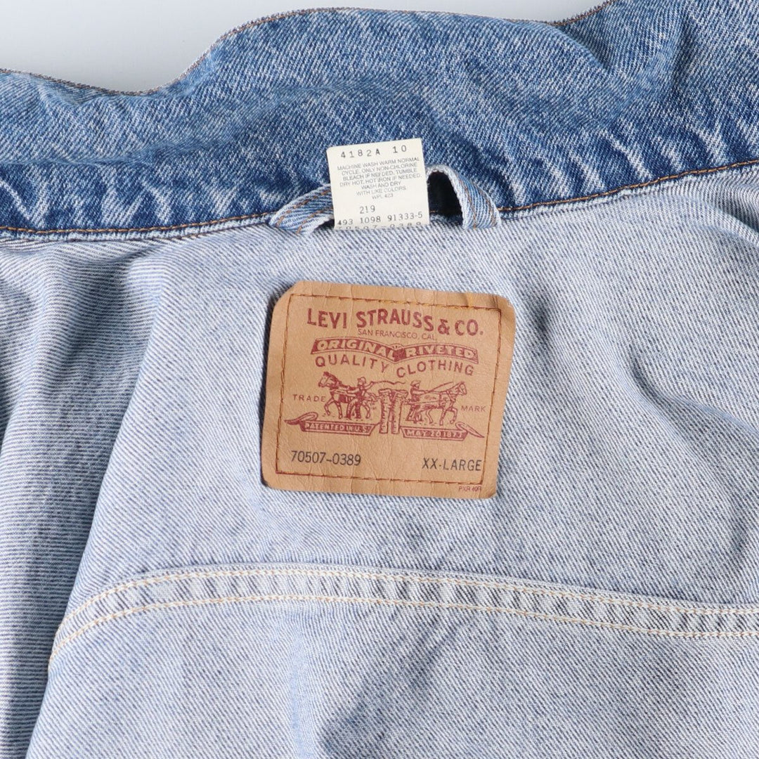 90'S Levi's 70507-0389 denim jacket, G-jacket, men's XXL equivalent, vintage / eaa515885