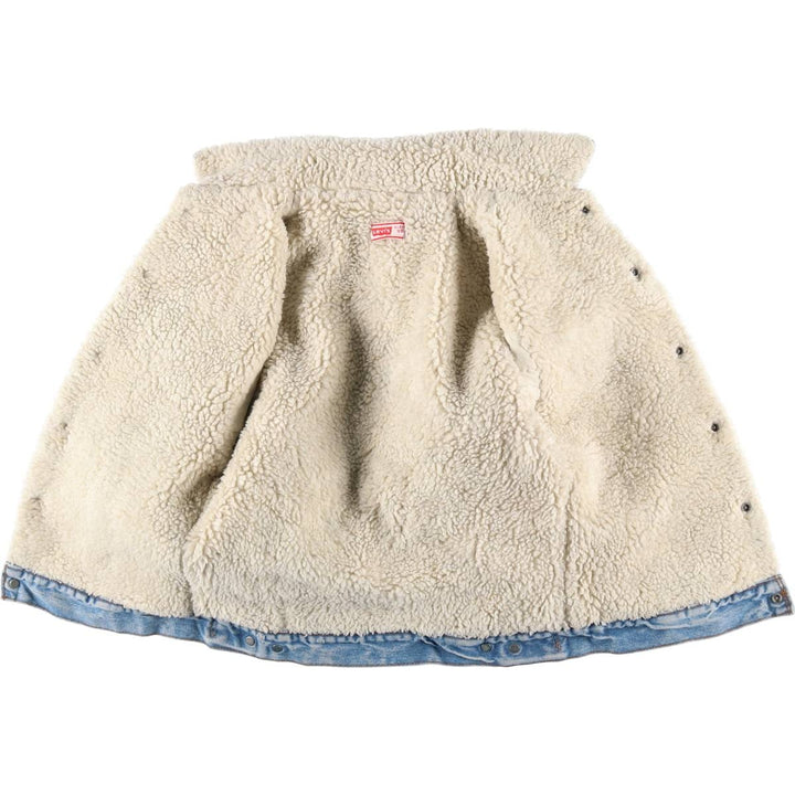 70'S Levi's Denim Boa Jacket, Men's M Size, Vintage / eaa515891