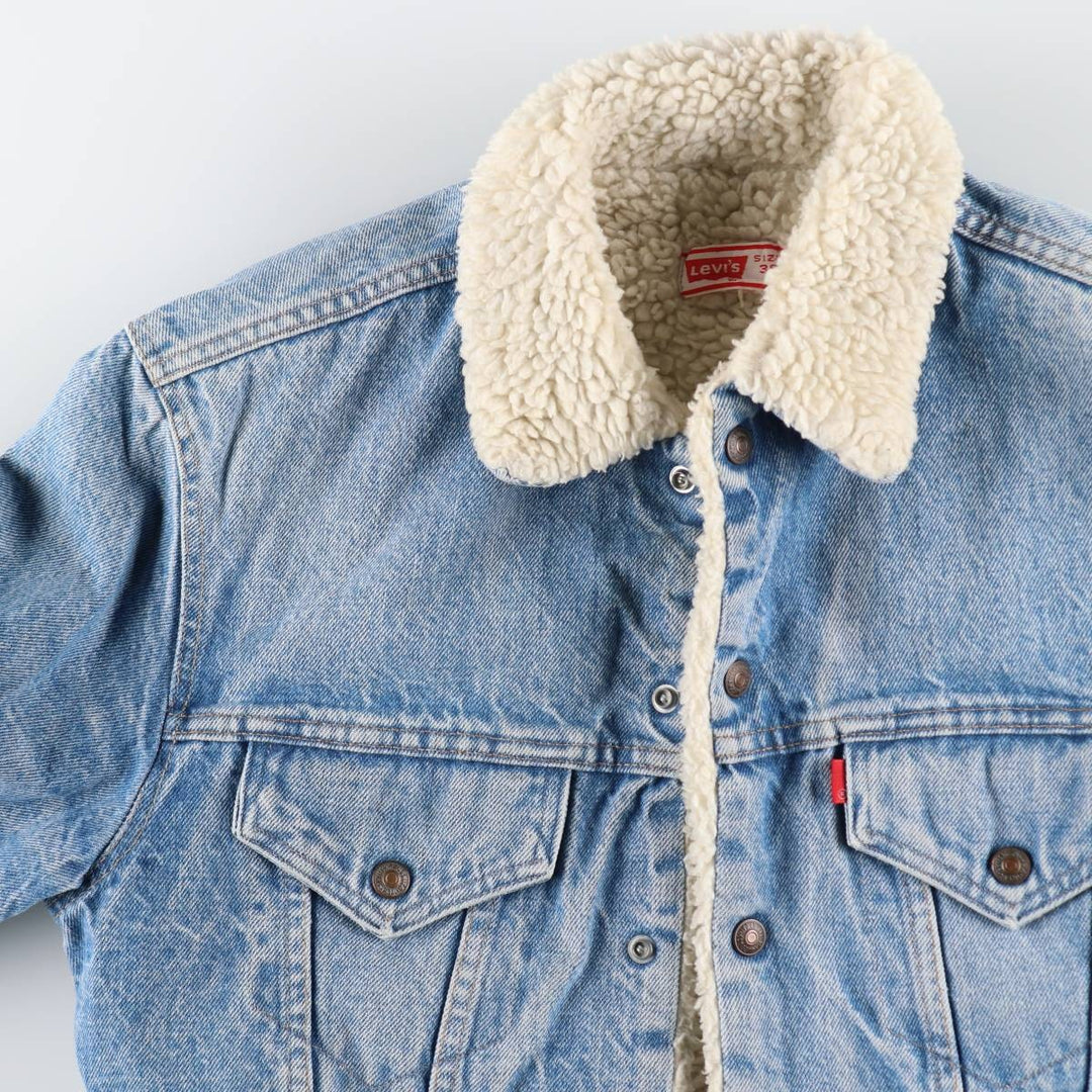 70'S Levi's Denim Boa Jacket, Men's M Size, Vintage / eaa515891