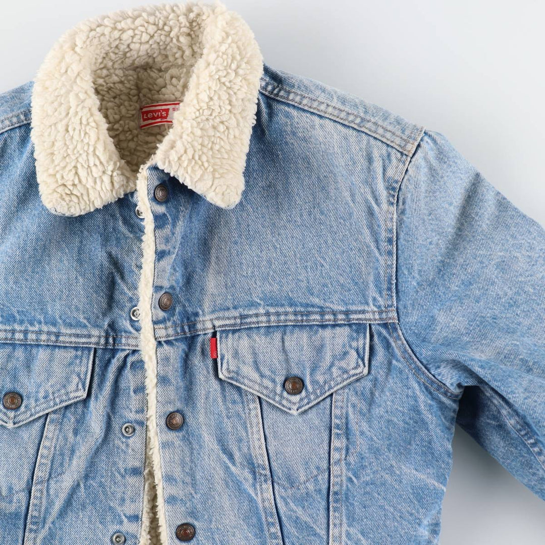 70'S Levi's Denim Boa Jacket, Men's M Size, Vintage / eaa515891