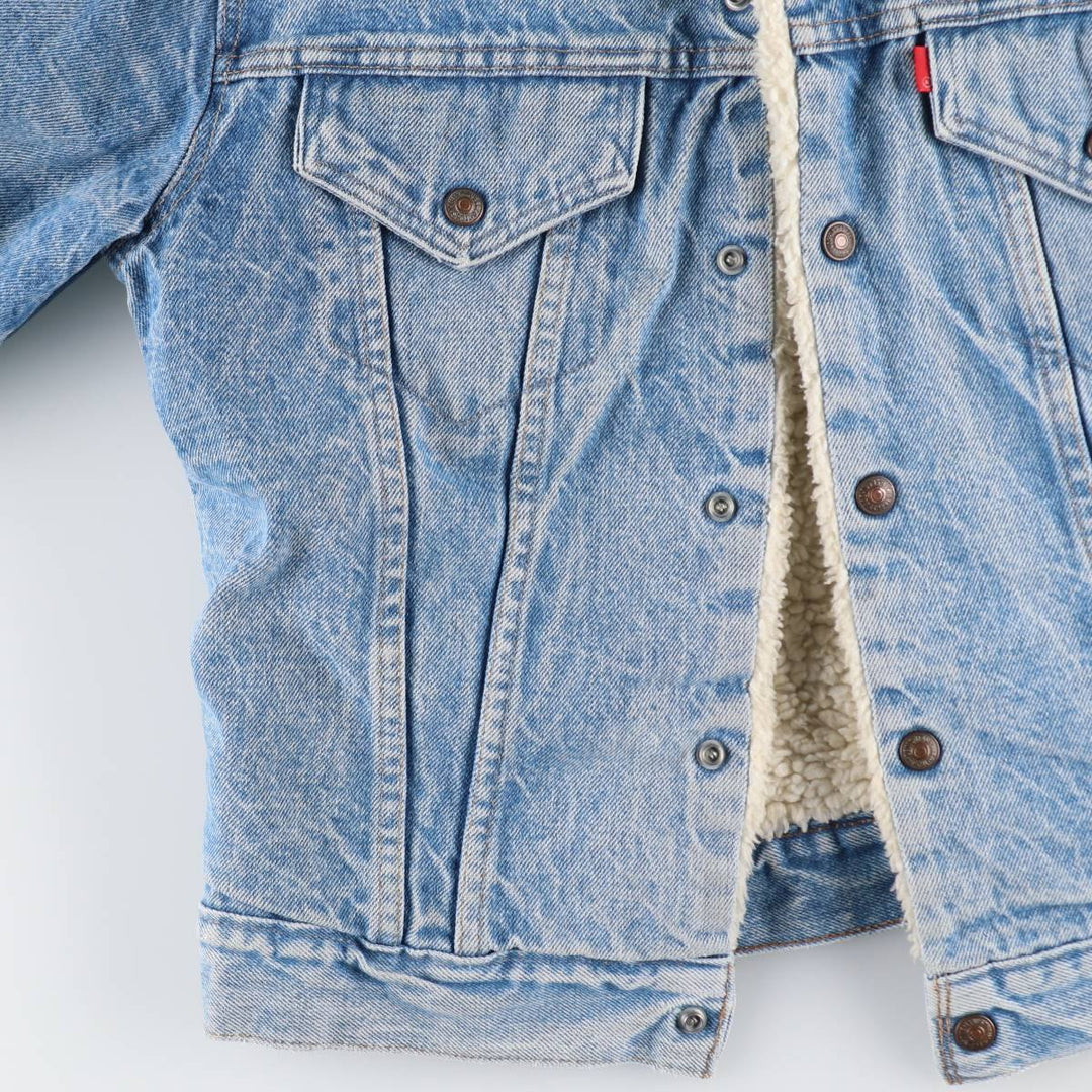 70'S Levi's Denim Boa Jacket, Men's M Size, Vintage / eaa515891