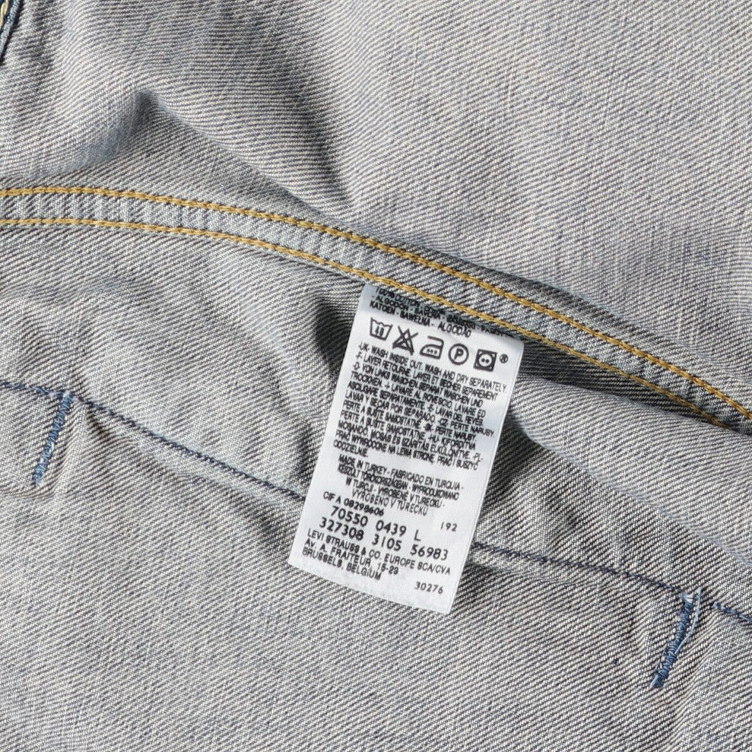 Levi's 70550-04 Euro Model Denim Jacket, G-Jean, Men's L size / eaa515899