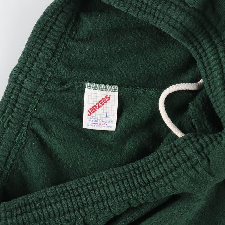 90'S Jerzees sweatpants, made in the USA, men's size L, vintage cotton green type Vintage Second Hand