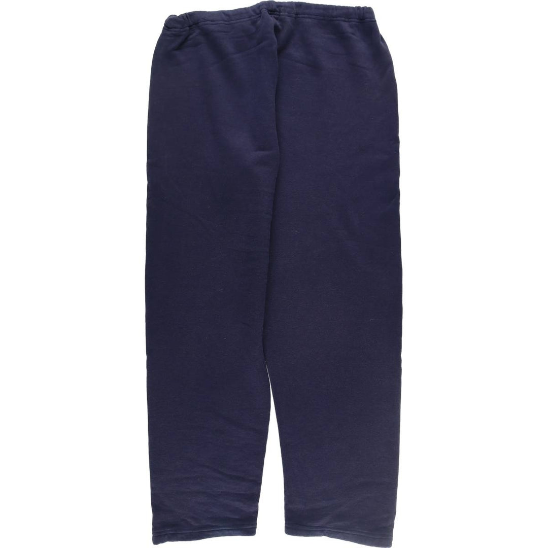 90'S Russell sweatpants, made in USA, men's XL size, vintage polyester navy blue type Vintage Second Hand