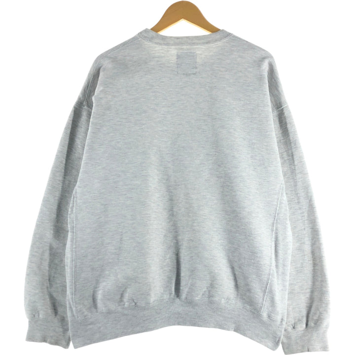 90'S Russell PRO COTTON College Sweatshirt, Made in USA, Men's XL, Vintage cotton gray type Vintage Second Hand