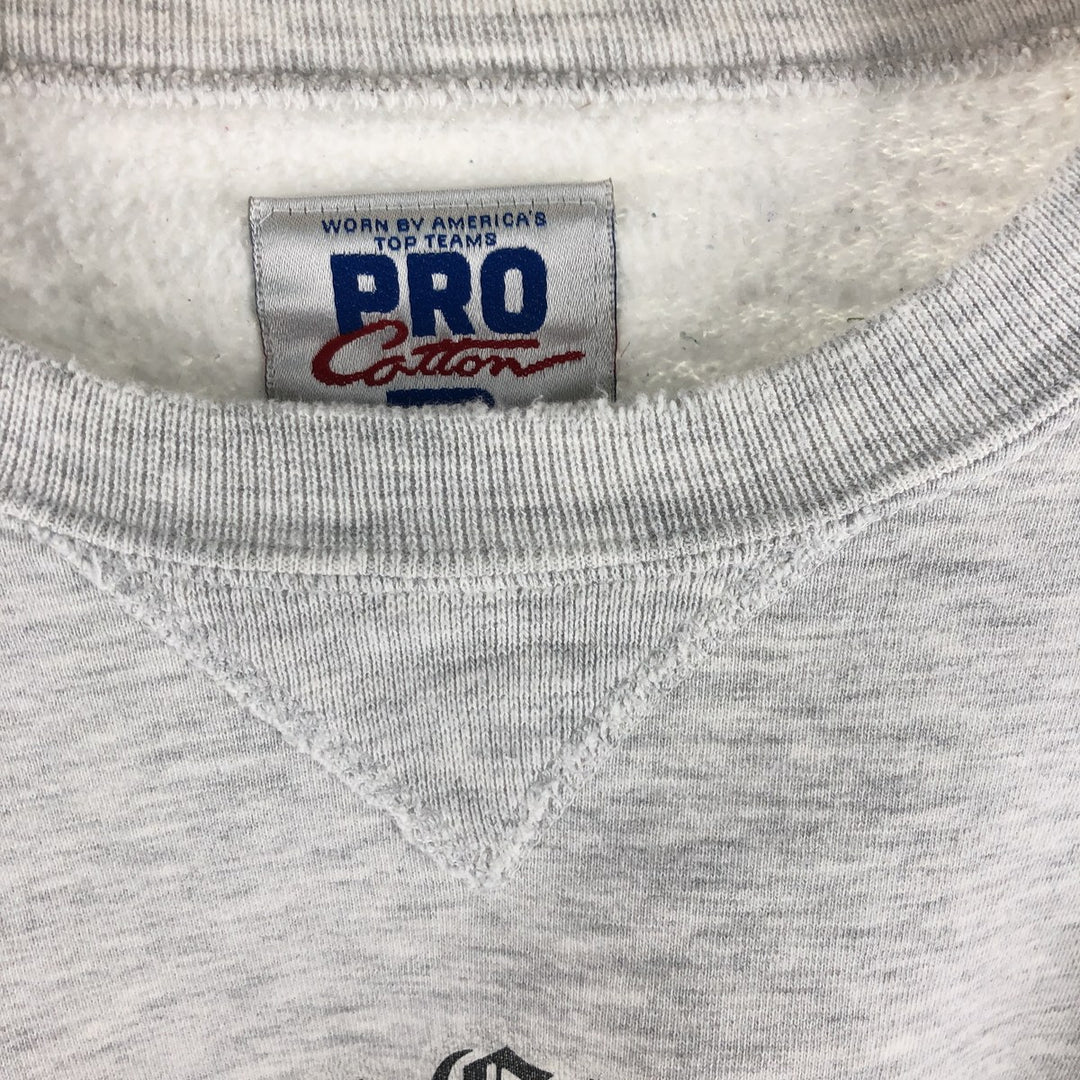 90'S Russell PRO COTTON College Sweatshirt, Made in USA, Men's XL, Vintage cotton gray type Vintage Second Hand