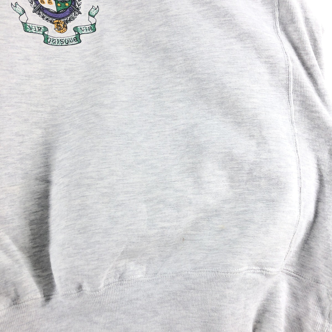 90'S Russell PRO COTTON College Sweatshirt, Made in USA, Men's XL, Vintage cotton gray type Vintage Second Hand