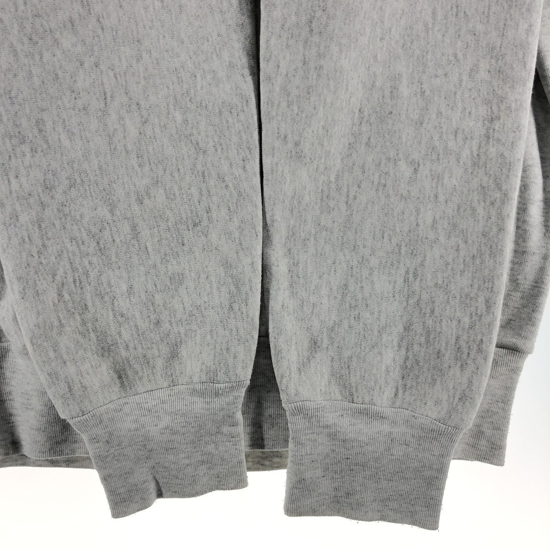 Vintage 90'S college sweatshirt, made in the USA, size L, men's polyester gray type Vintage Second Hand