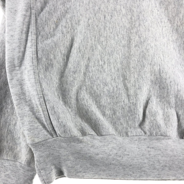 Vintage 90'S college sweatshirt, made in the USA, size L, men's polyester gray type Vintage Second Hand