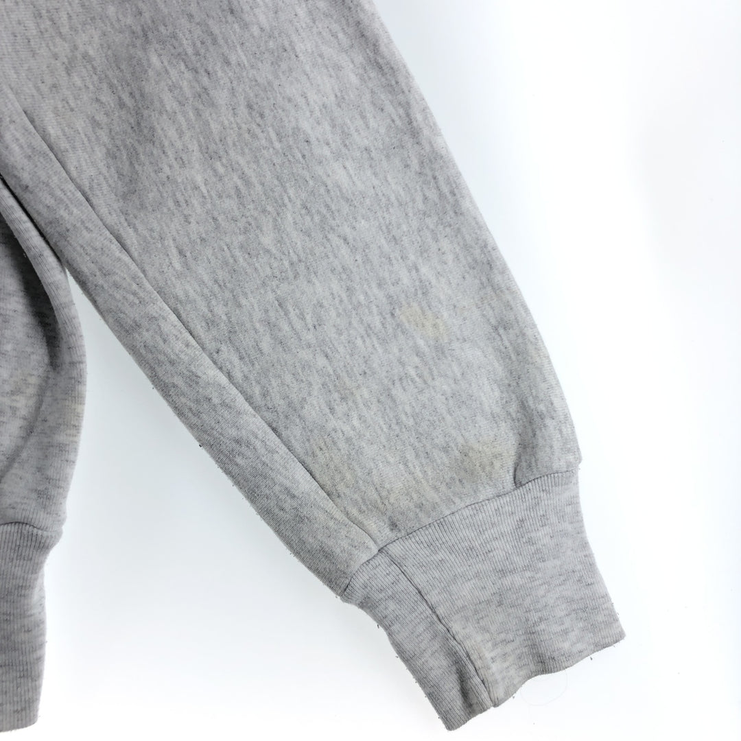 Vintage 90'S college sweatshirt, made in the USA, size L, men's polyester gray type Vintage Second Hand