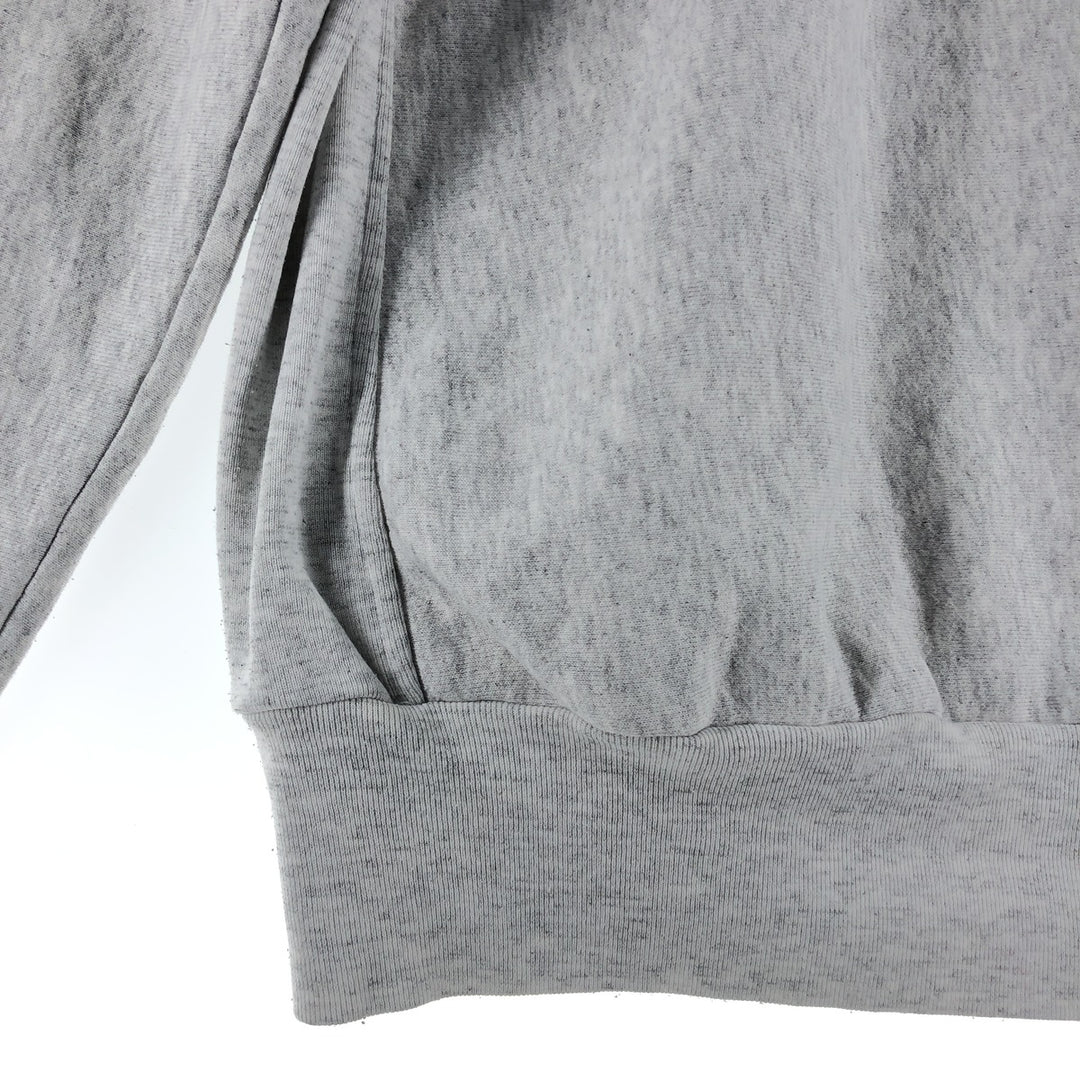 Vintage 90'S college sweatshirt, made in the USA, size L, men's polyester gray type Vintage Second Hand