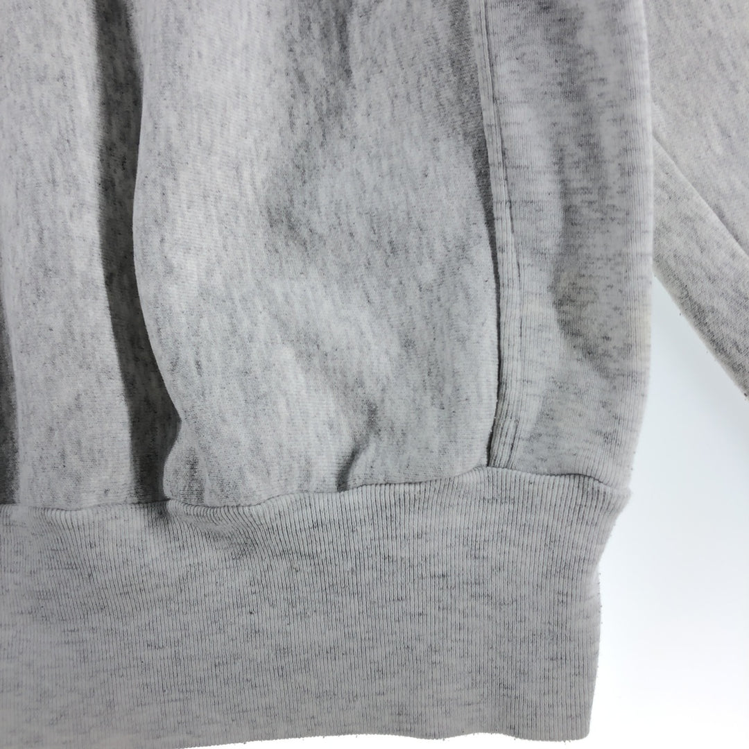 Vintage 90'S college sweatshirt, made in the USA, size L, men's polyester gray type Vintage Second Hand