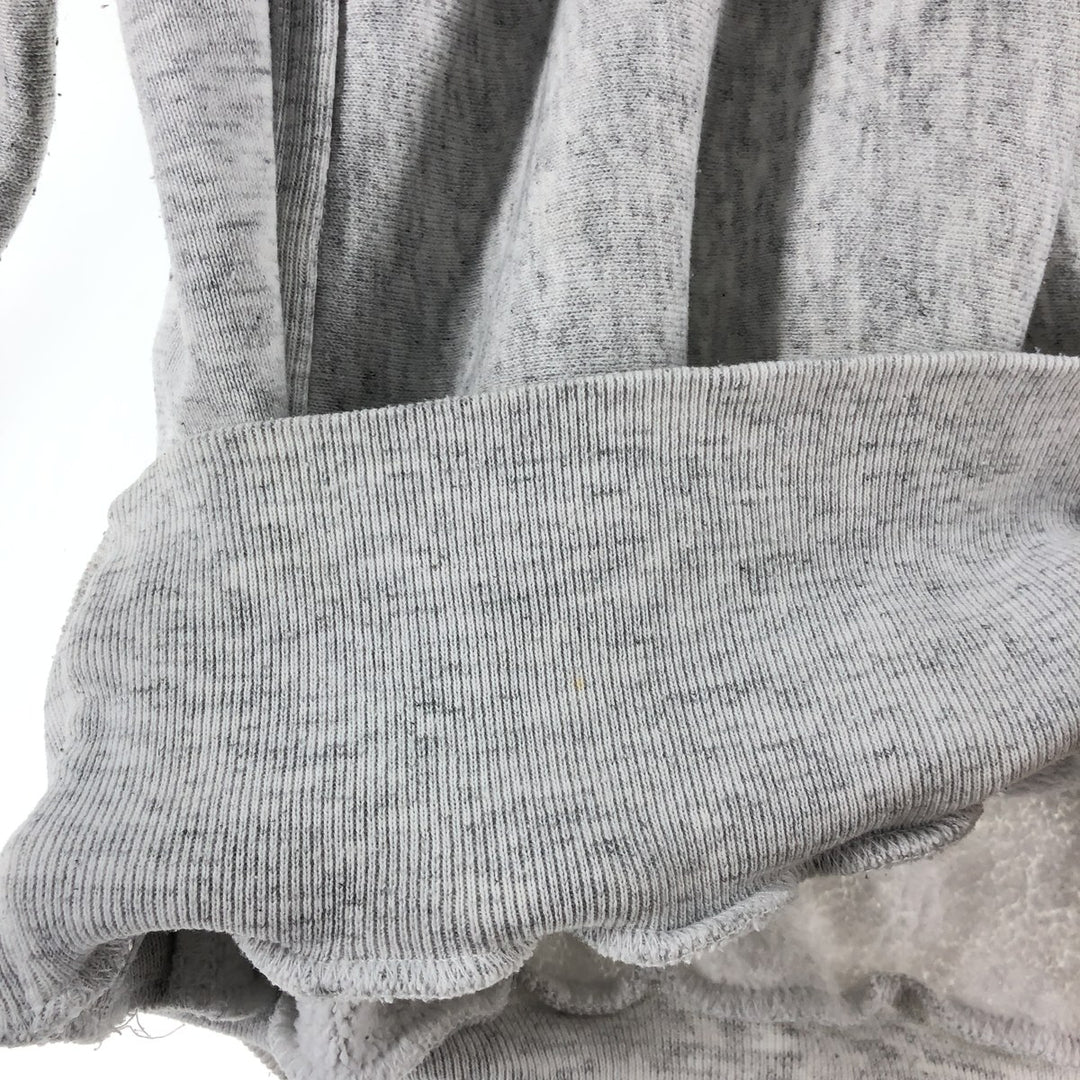 Vintage 90'S college sweatshirt, made in the USA, size L, men's polyester gray type Vintage Second Hand