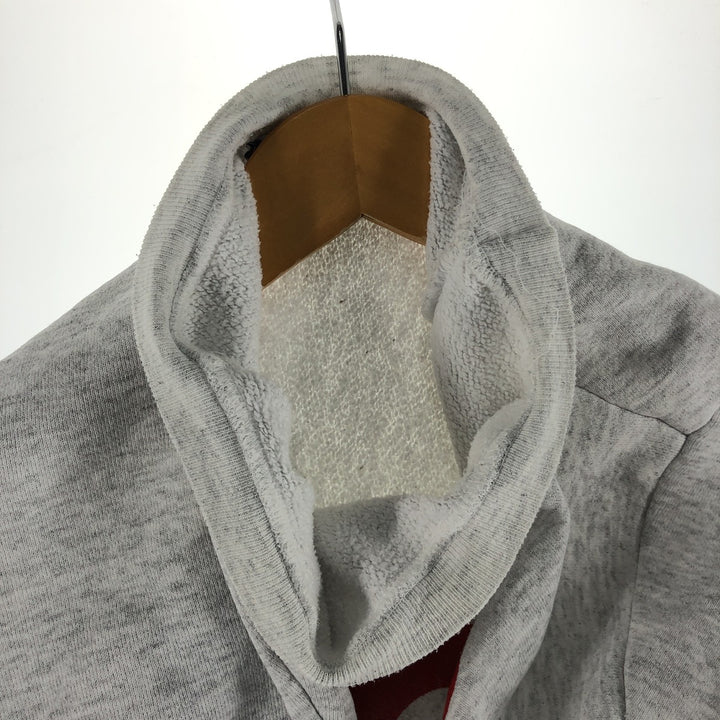 Vintage 90'S college sweatshirt, made in the USA, size L, men's polyester gray type Vintage Second Hand