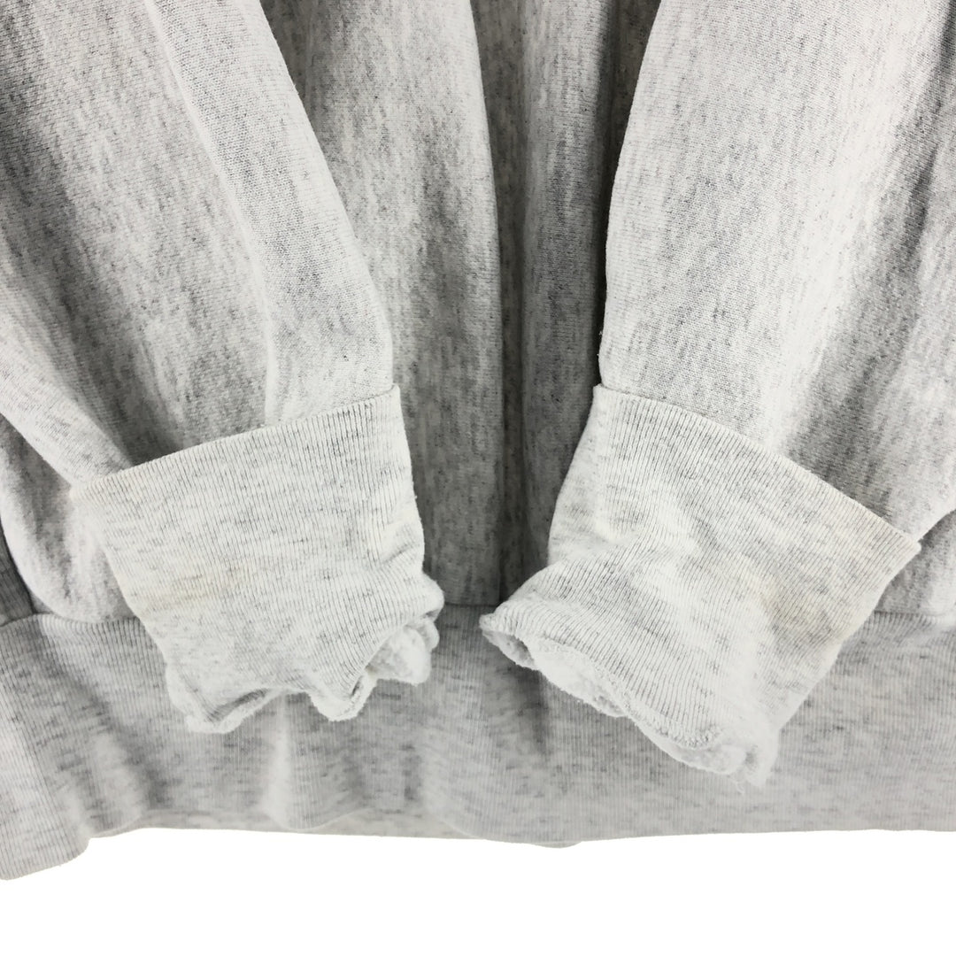 Vintage 90'S college sweatshirt, made in the USA, size L, men's polyester gray type Vintage Second Hand