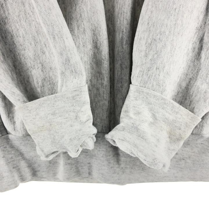 Vintage 90'S college sweatshirt, made in the USA, size L, men's polyester gray type Vintage Second Hand