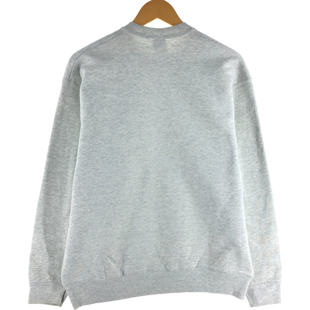 90'S Fruit of the Loom College Sweatshirt, Made in USA, Men's Size L, Vintage cotton gray type Vintage Second Hand