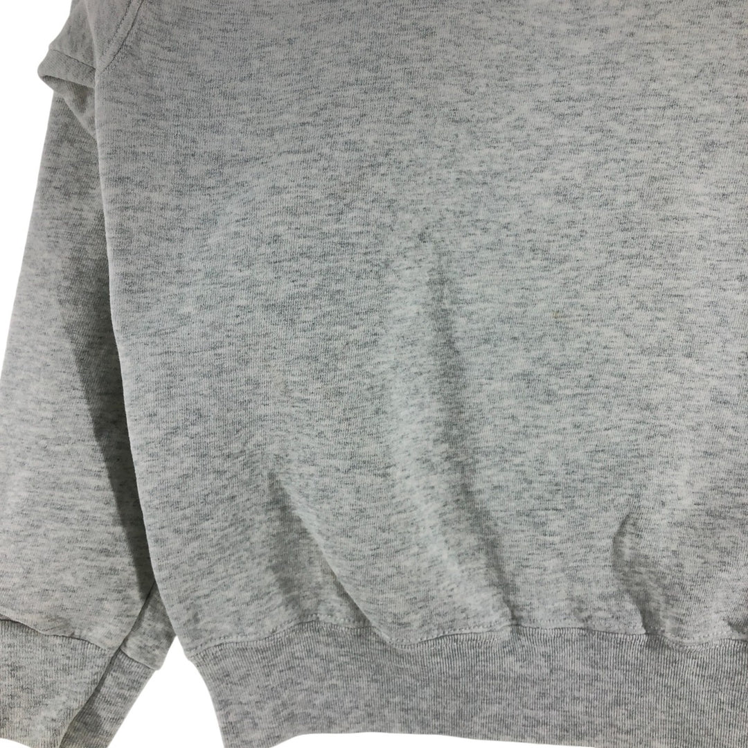 90'S Fruit of the Loom College Sweatshirt, Made in USA, Men's Size L, Vintage cotton gray type Vintage Second Hand