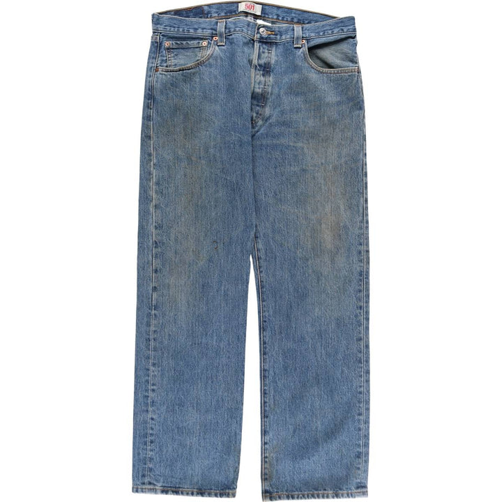 Levi's 501 straight denim pants for men, size W33 cotton blue type Vintage Second Hand