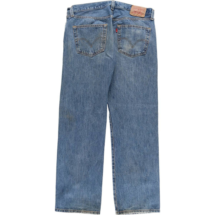 Levi's 501 straight denim pants for men, size W33 cotton blue type Vintage Second Hand