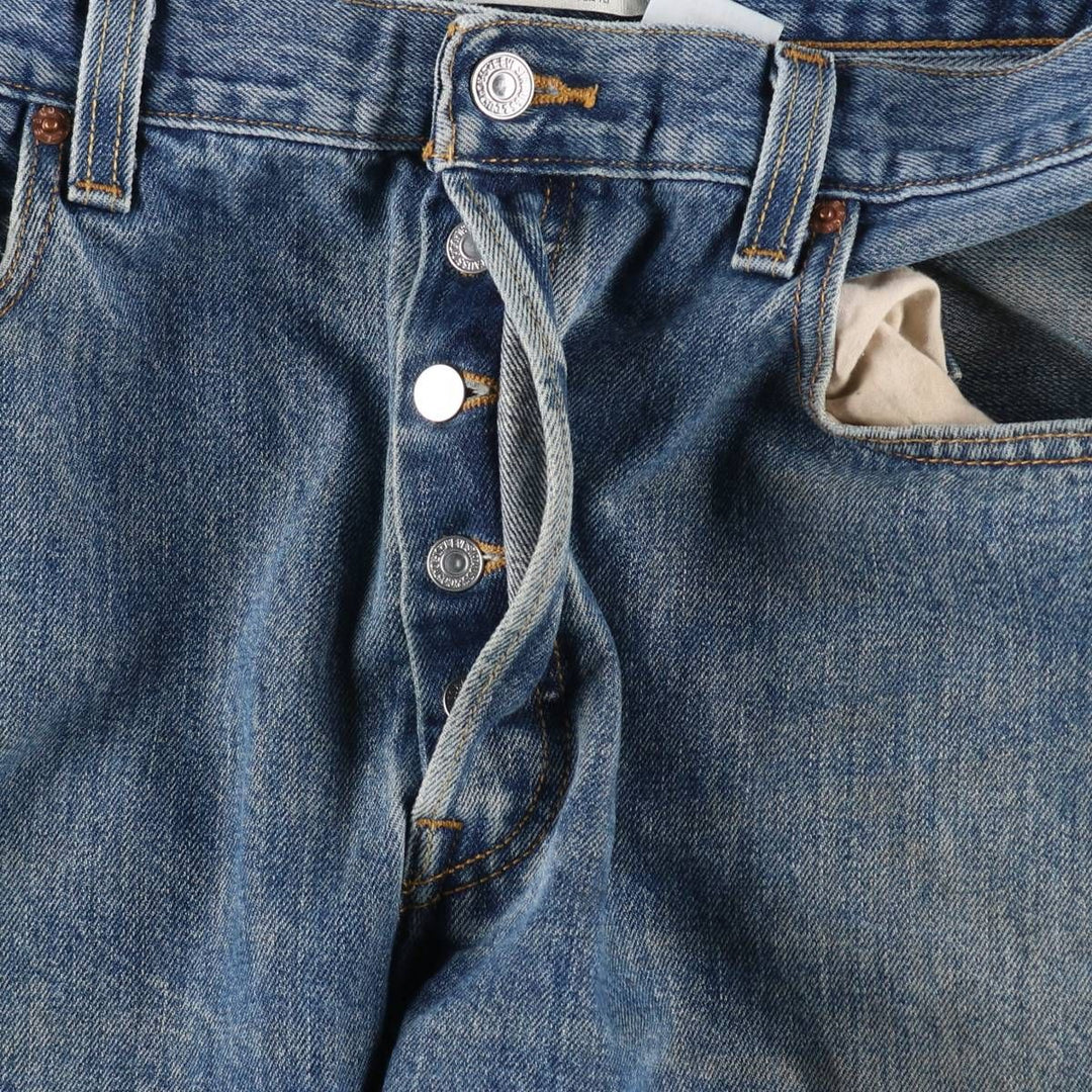 Levi's 501 straight denim pants for men, size W33 cotton blue type Vintage Second Hand