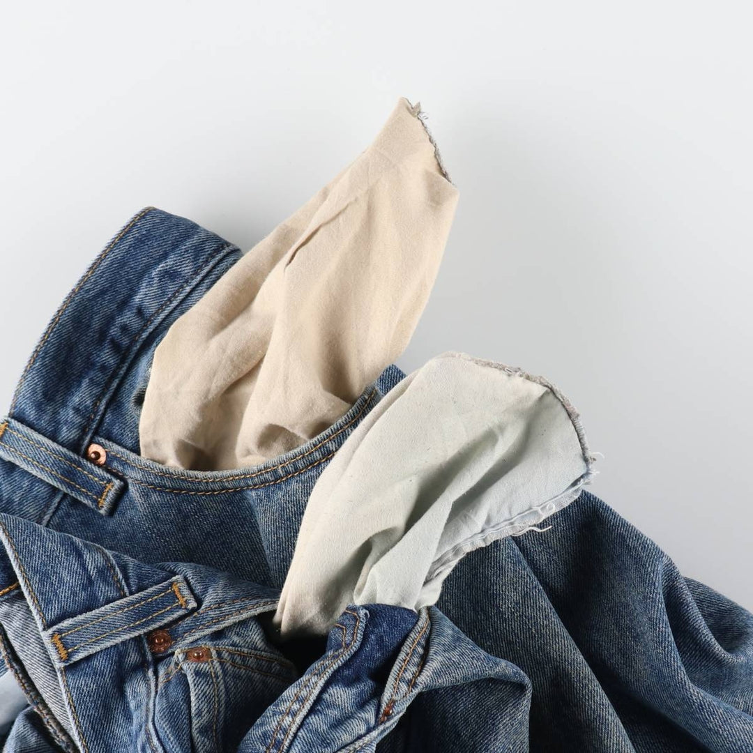 Levi's 501 straight denim pants for men, size W33 cotton blue type Vintage Second Hand