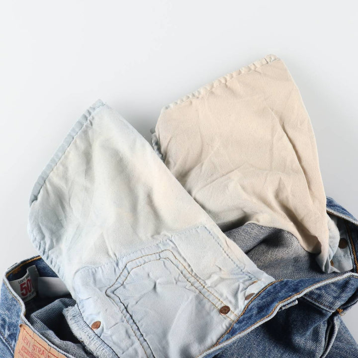 Levi's 501 straight denim pants for men, size W33 cotton blue type Vintage Second Hand