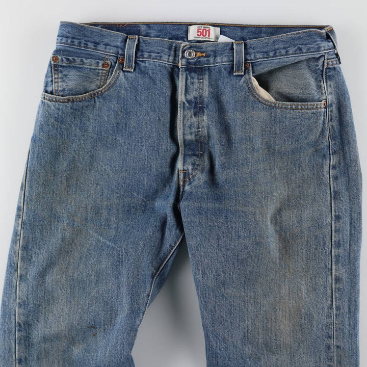 Levi's 501 straight denim pants for men, size W33 cotton blue type Vintage Second Hand
